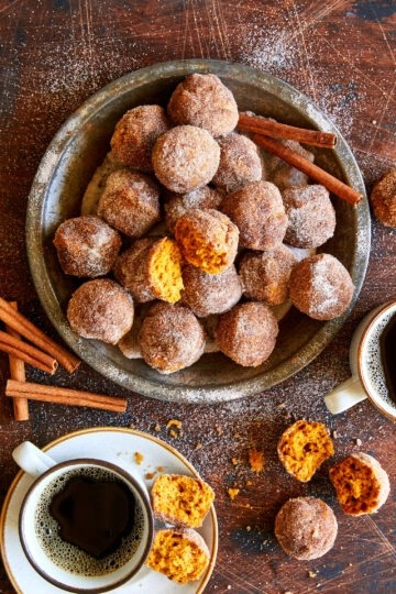 Pumpkin donut holes